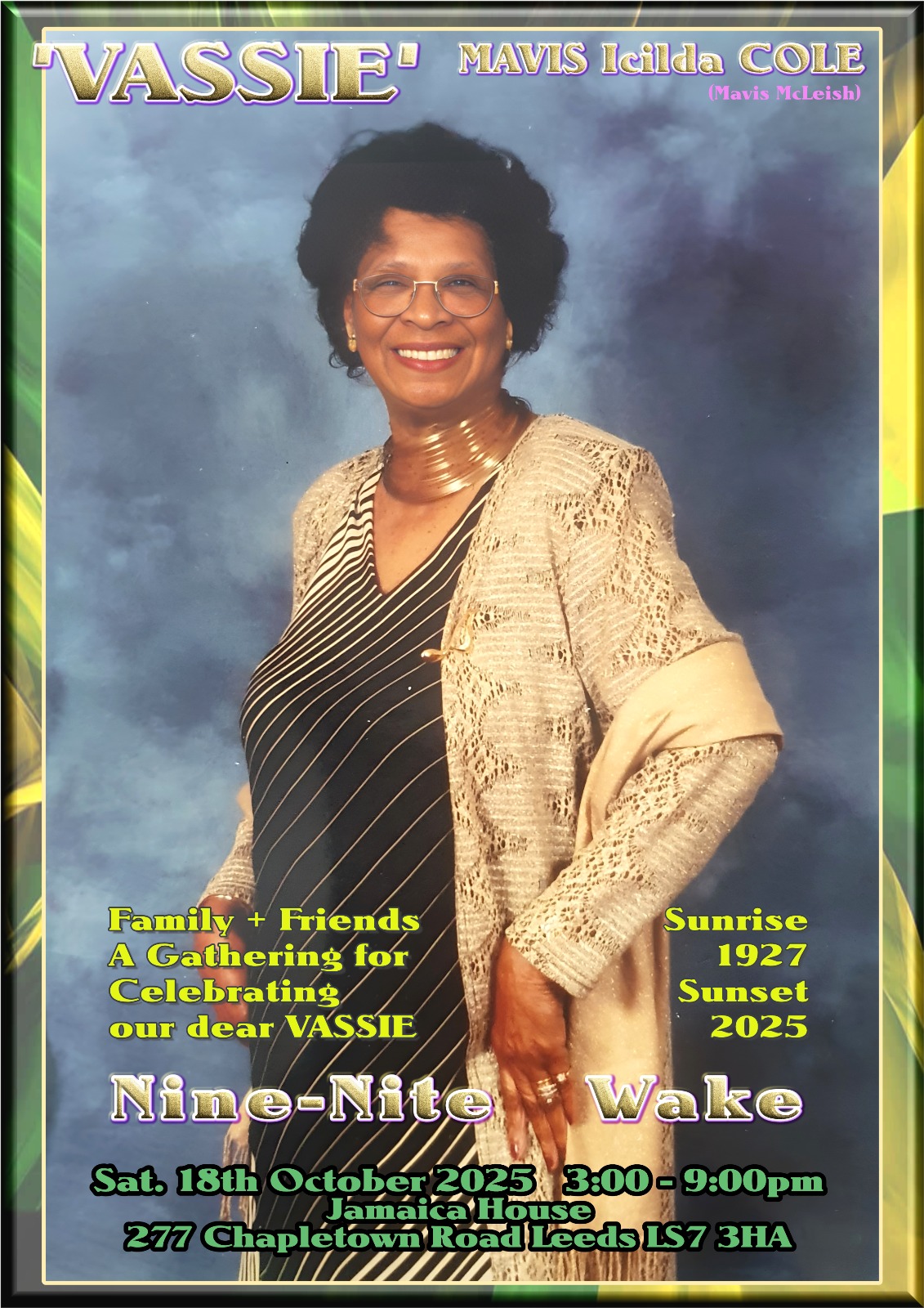 Wake & Rememberance - Jamaica House Leeds, October 18, 2025